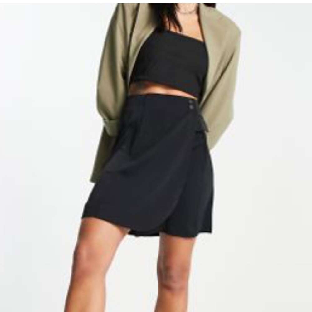 VILA mini wrap skirt